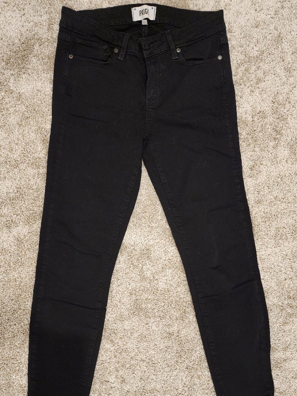 PAIGE Black Skinny Jeans – Size 28